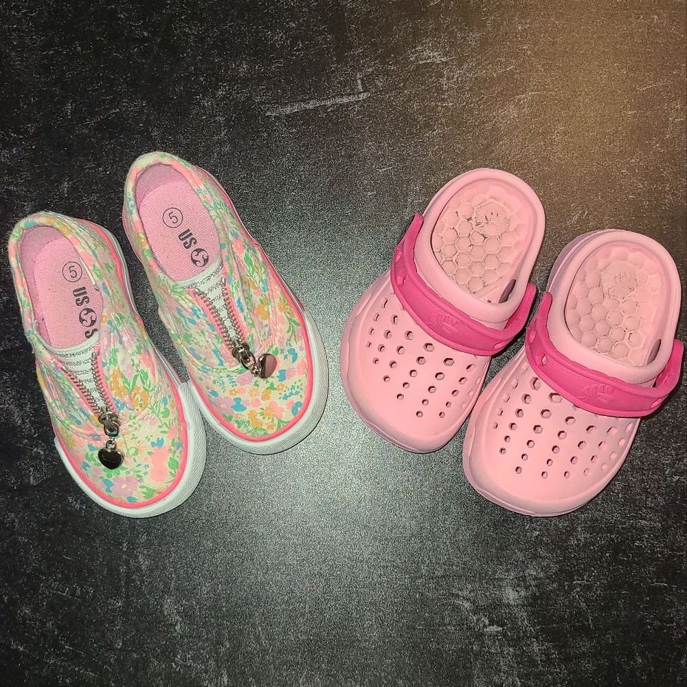 Toddler Joybees & US sport Slip-On Apparel Water Shoes, clogs size 5